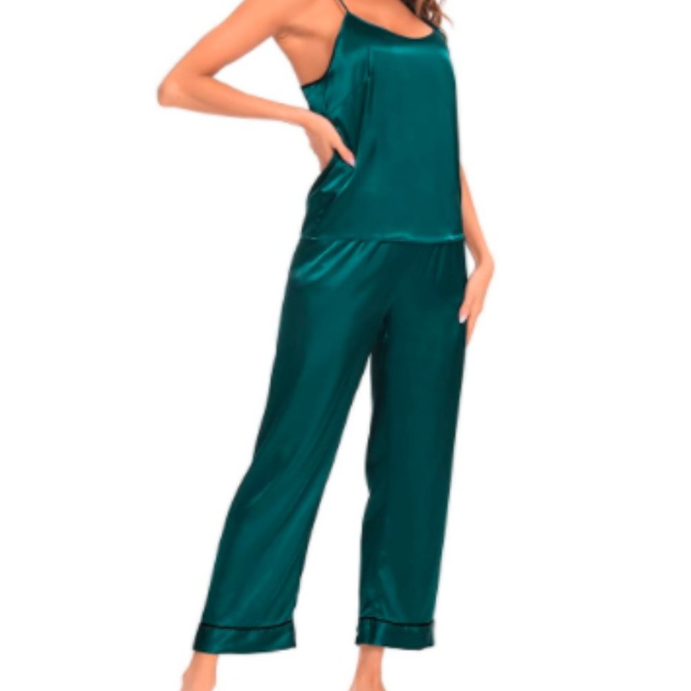 Silk Sleepwear Cami Nightwear Sexy Lingerie